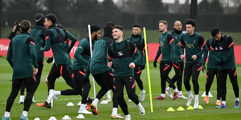 FOTO: Persiapan Liverpool Jelang Jamu Benfica di Liga Champions