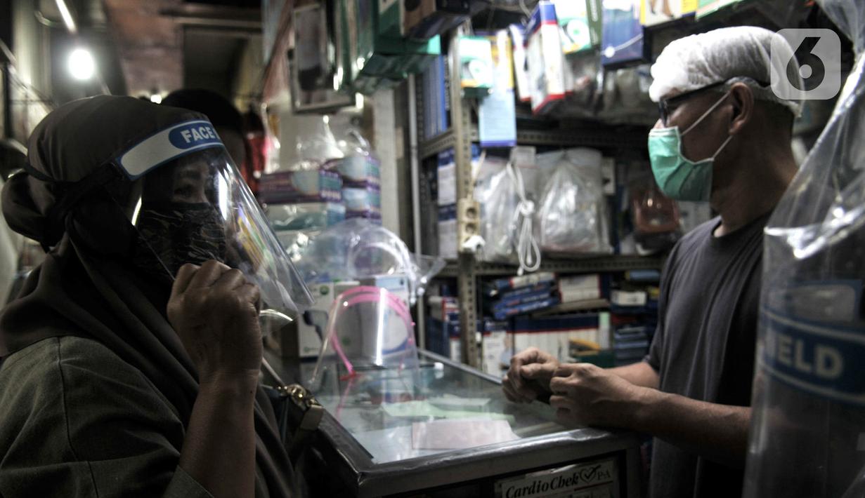 Foto Jelang New Normal Penjualan Face Shield Meningkat Bisnis