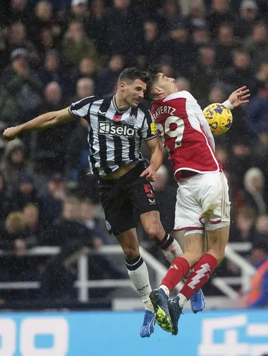 Berkat hasil ini, Newcastle berhak naik ke peringkat enam klasemen dengan poin 20. (Owen Humphreys/PA via AP)