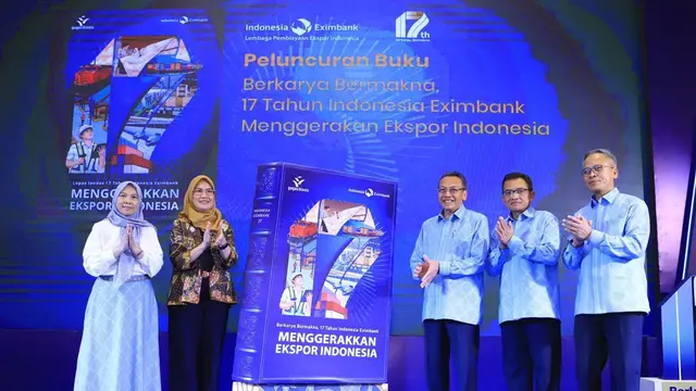 Direktur Eksekutif Indonesia Eximbank Sukatmo Padmosukarso dalam Indonesia Eximbank Export Connect di Jakarta. (Dok LPEI)