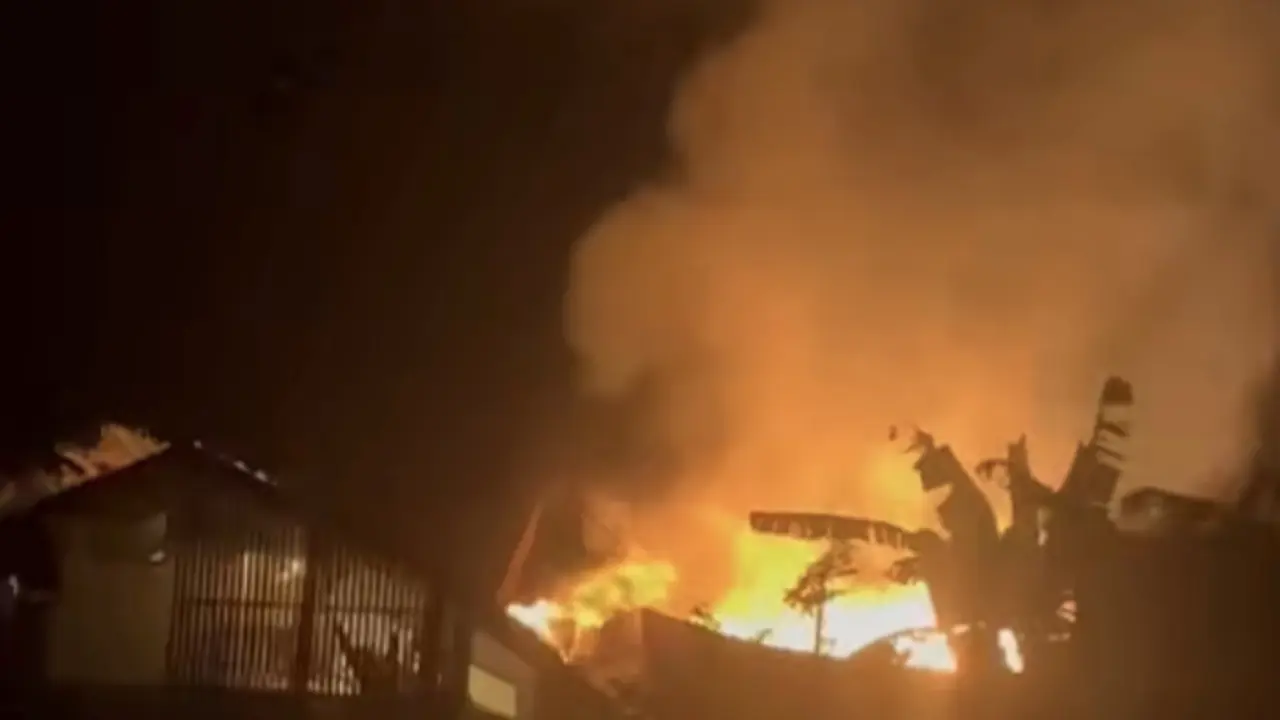 Kompleks vila di Bali ludes terbakar. (Istimewa)