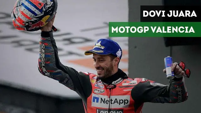 VIDEO: Marquez dan Rossi Terjatuh, Dovizioso Juara MotoGP Valencia