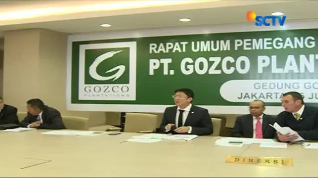 Tuntutan tersebut dilakukan lantaran pihak PT Gozco Planation Tbk tidak pernah mendapat undangan rapat umum pemegang saham