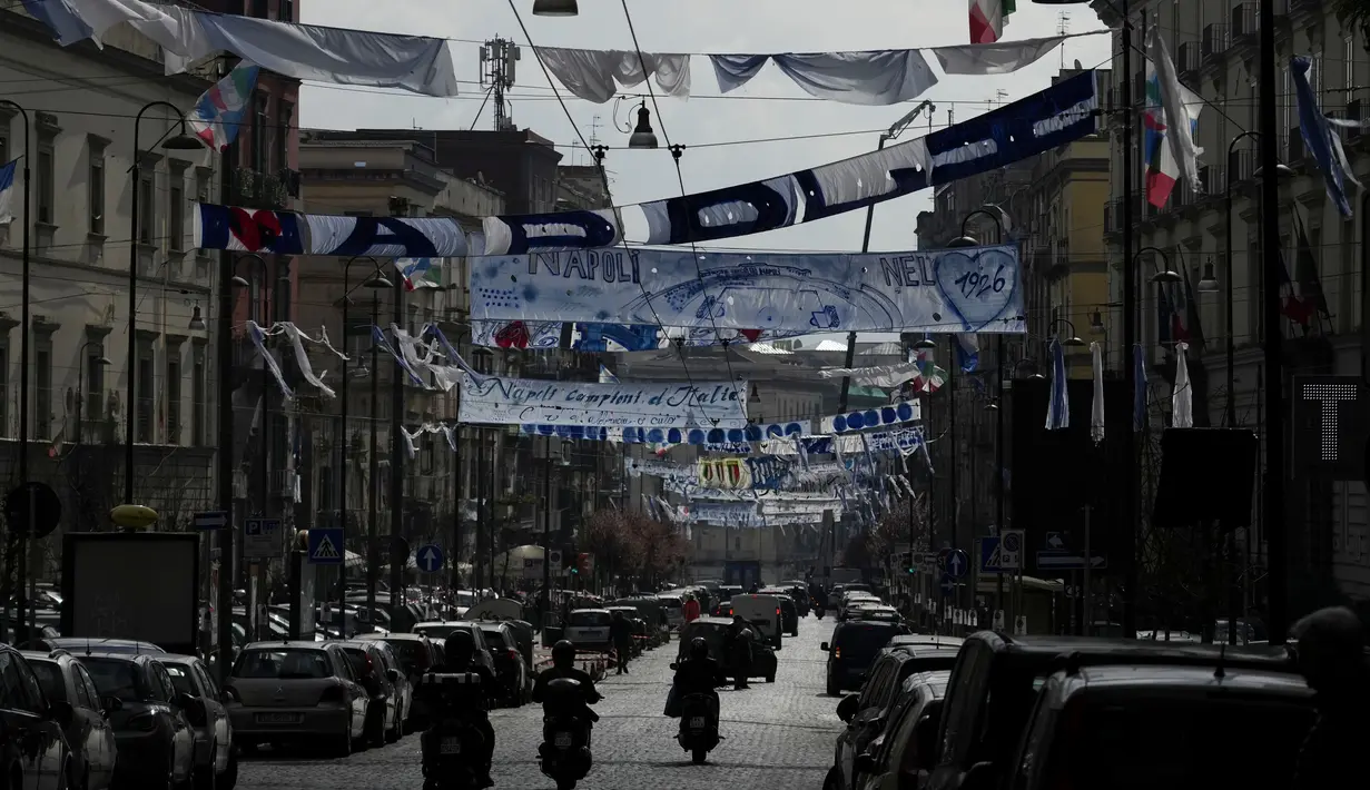Napoli semakin jauh meninggalkan para rival di klasemen sementara Serie A musim ini. (AP Photo/Alessandra Tarantino)