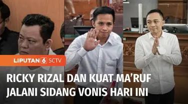 Setelah sidang vonis Ferdy Sambo dan Putri Candrawathi, Pengadilan Negeri Jakarta Selatan menjadwalkan sidang putusan atau vonis mulai hari ini dengan terdakwa Ricky Rizal, Kuat Maruf, dan Richard Eliezer.