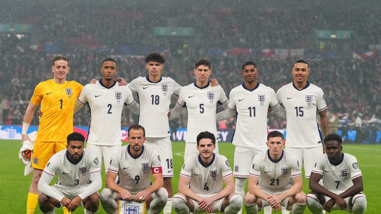 Starting XI Timnas Inggris