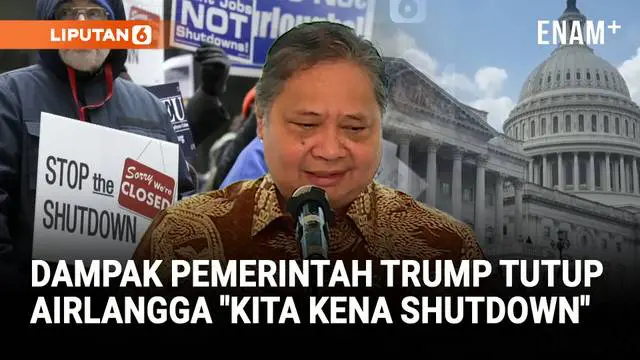 Kejutan! Menko Airlangga, Dampak Pemerintah Trump Tutup: Kita Kena 'Shutdown'