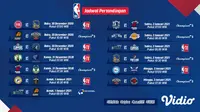 Live streaming pertandingan NBA 2020/2021 pekan kedua dapat disaksikan melalui platform Vidio. (Dok. Vidio)