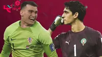 Piala Dunia 2022 - Dominik Livakovic Vs Yassine 'Bono' Bounou (Bola.com/Bayu Kurniawan Santoso)