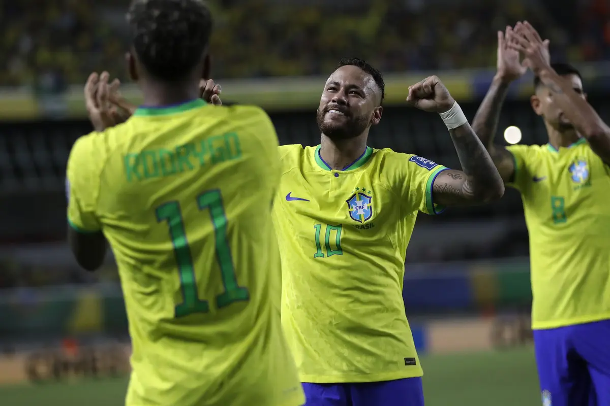 Foto: Brace Neymar dan Rodrygo ke Gawang Bolivia Awali Langkah Mulus Brasil di Laga Pembuka Kualifikasi Piala Dunia 2026