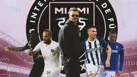 Inter Miami - Blaise Matuidi, Gonzalo Higuain, David Beckham, Kieran Gibbs, Ryan Shawcross (Bola.com/Adreanus Titus)