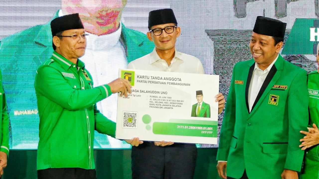 Menurut Mardiono, tidak tertutup memasangkan Sandiaga dengan AHY. Hanya saja apabila PPP dan Demokrat saja belum cukup tiket mencalonkan calon presiden.<br>
