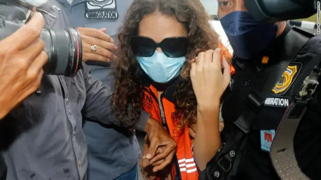 Heather Mack, warga Amerika Serikat pembunuh ibu kandung dalam koper di Bali. (Firdia Lisnawati/AP)