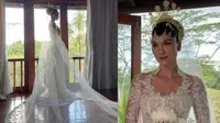 Gaya Klasik Luna Maya Saat Menikahi Maxime Bouttier di Bali, Pakai Kebaya Rancangan Eddy Betty
