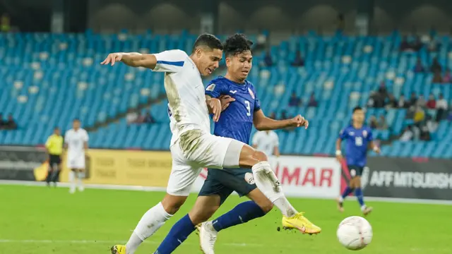 Pertandingan antara Kamboja melawan Filipina di Piala AFF 2022