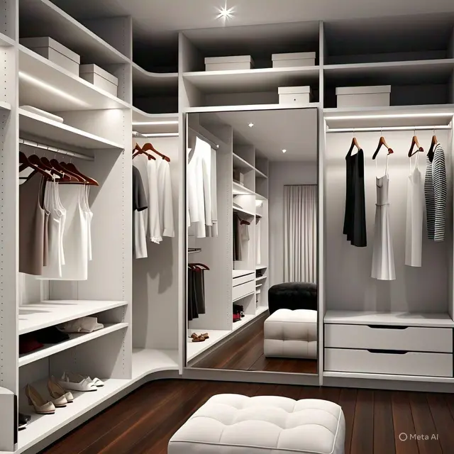9 Inspirasi Warna Walk-in Closet