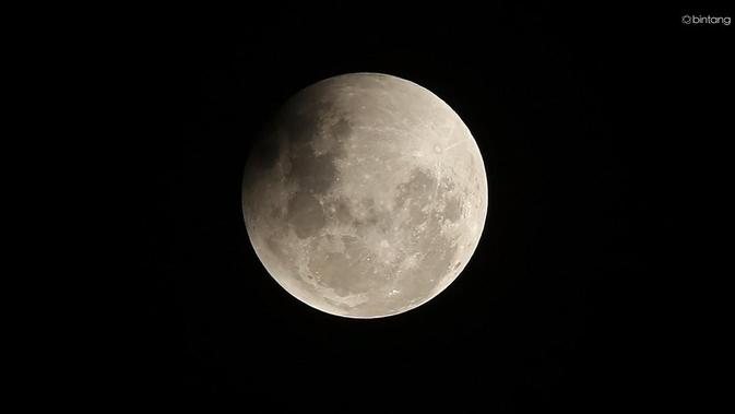 Ilustrasi gerhana bulan total. (Foto: Bambang E.Ros)