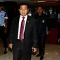 Ketua DPR Setya Novanto memilih memercayakan penyelesaian masalah tentang pencatutan nama Presiden terkait perpanjangan kontrak Freeport ke Mahkamah Kehormatan Dewan (MKD), Jakarta, Selasa (17/11/2015). (Liputan6.com/JohanTallo)