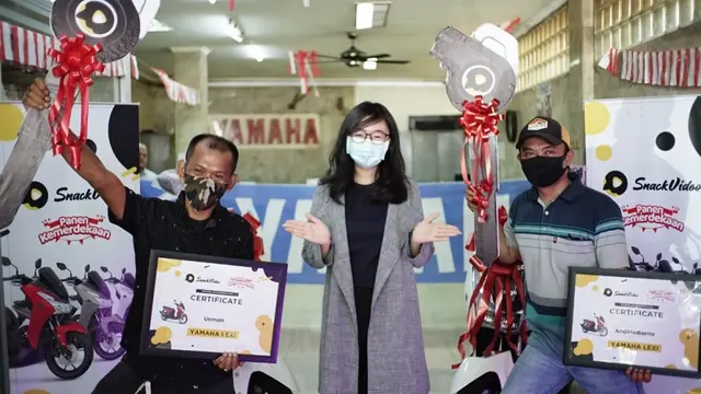 Bikin Konten Menarik, Kreator Snack Video Dapat Hadiah Motor