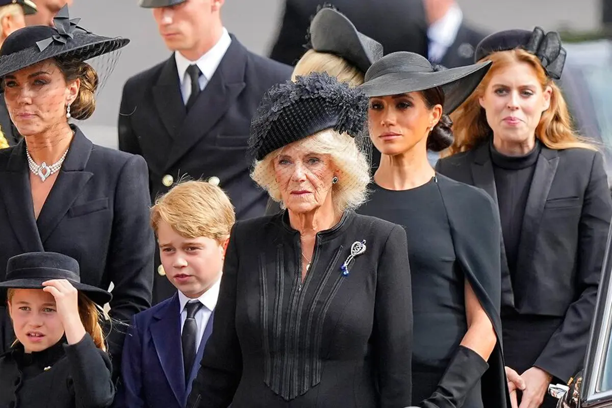 Ekspresi Kate Middleton dan Meghan Markle di Pemakaman Ratu Elizabeth II