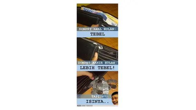 Meme Kocak Isi Dompet Ini Lucu Abis, Bikin Ketawa Miris
