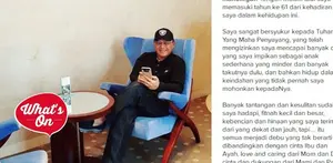 Mario Teguh tengah merayakan ulang tahunnya di Hong Kong bersama sang istri, Linna Teguh. Kiswinar pun tidak lupa untuk mengucapkan selamat ulang tahun untuk Mario.  