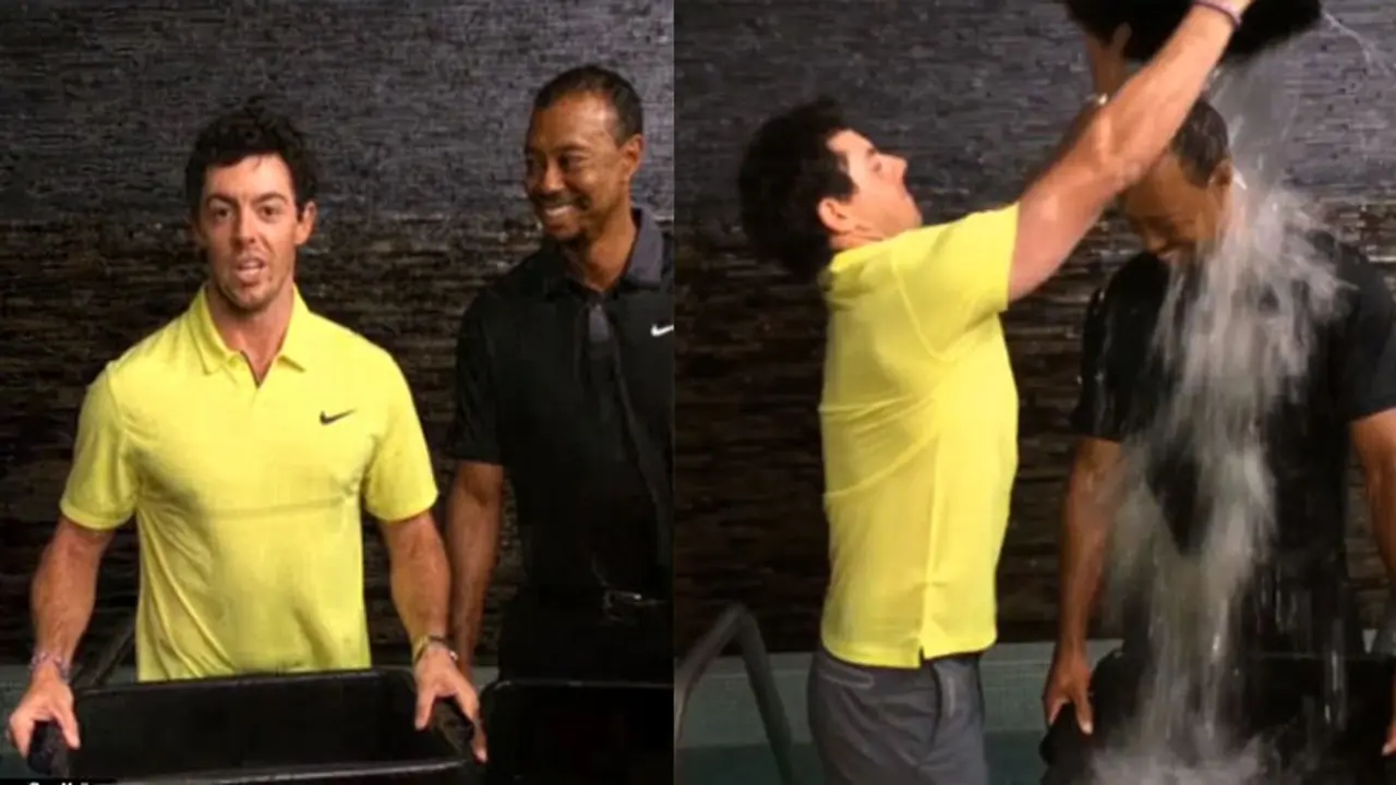 Rory McIlroy dan Tiger Woods ikut Ice Bucket Challenge