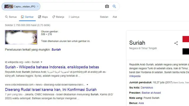 Gambar Tangkapan Layar Hasil Penelusuran Google Images