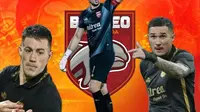Nadeo Argawinata, Juan Felipe Villa, Mariano Peralta, Borneo FC. (Bola.com/Benediktus Gerendo Pradigdo)