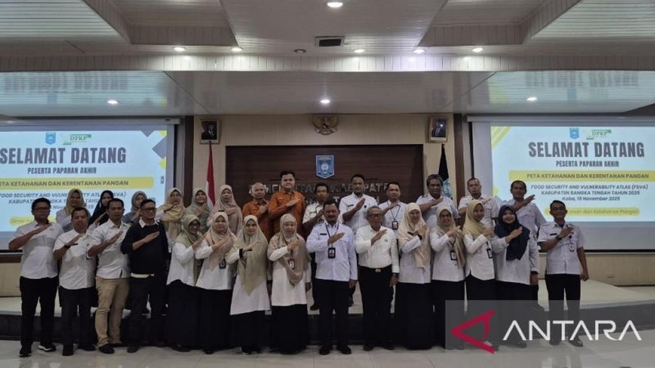 Bangka Tengah Susun FSVA, Perkuat Kebijakan Ketahanan Pangan Berbasis Data