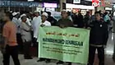 Surya Fachrizal salah satu relawan Indonesia yang menjadi korban penyerangan oleh tentara militer Israel di kapal Mavi Marmara, tiba di Tanah Air bersama dua relawan lainnya. 
