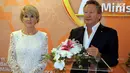 Menteri Luar Negeri Australia Julie Bishop dan Chairman Fortescue Metals Group Andrew Forrest saat memberikan keterangan pers dalam Penutupan Bali Process 2018 di Hotel Westin, Nusa Dua Bali, Selasa (7/8). (Liputan6.com/Johan Tallo)