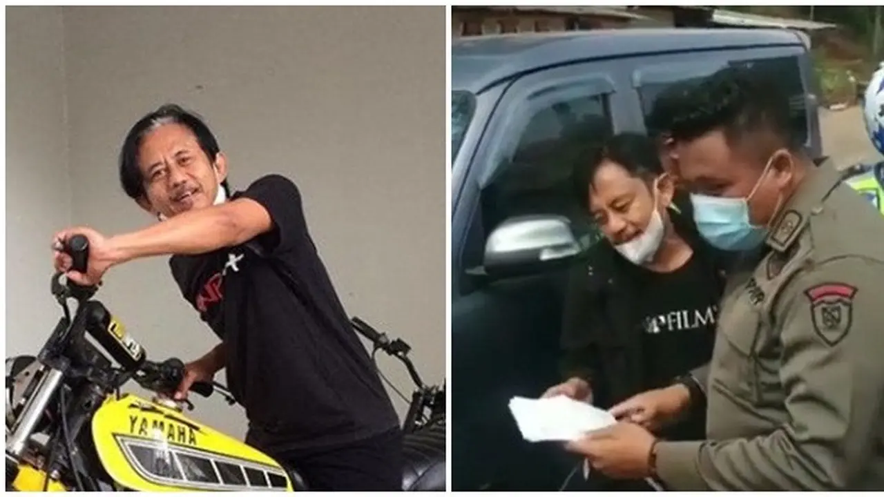 Video Reaksi Epy Kusnandar saat Terkena Razia Pos Penyekatan Curi Perhatian
