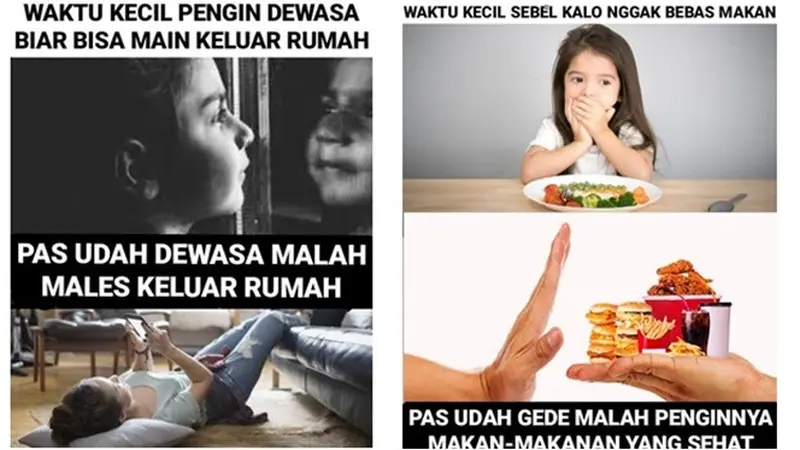 7 Meme Ekspektasi Anak Kecil Saat Dewasa Ini Banyak Dirasakan Orang