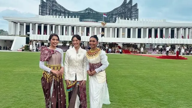 6 Potret Gaya Seleb Ikut Upacara HUT ke-79 RI di Istana Negara IKN, Annisa Pohan, Aaliyah Massaid, hingga Mawar Eva de Jongh