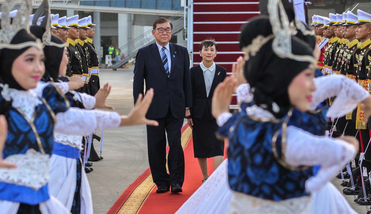Keduanya dikabarkan akan membahas persoalan peningkatan kerja sama Indonesia dan Jepang. (BAY ISMOYO/AFP)