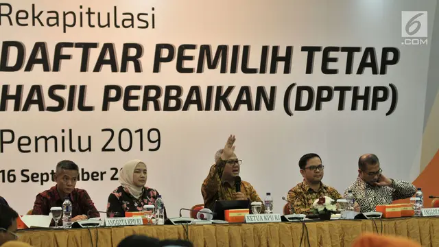 KPU Gelar Rapat Pleno Perbaikan DPT Pemilu 2019