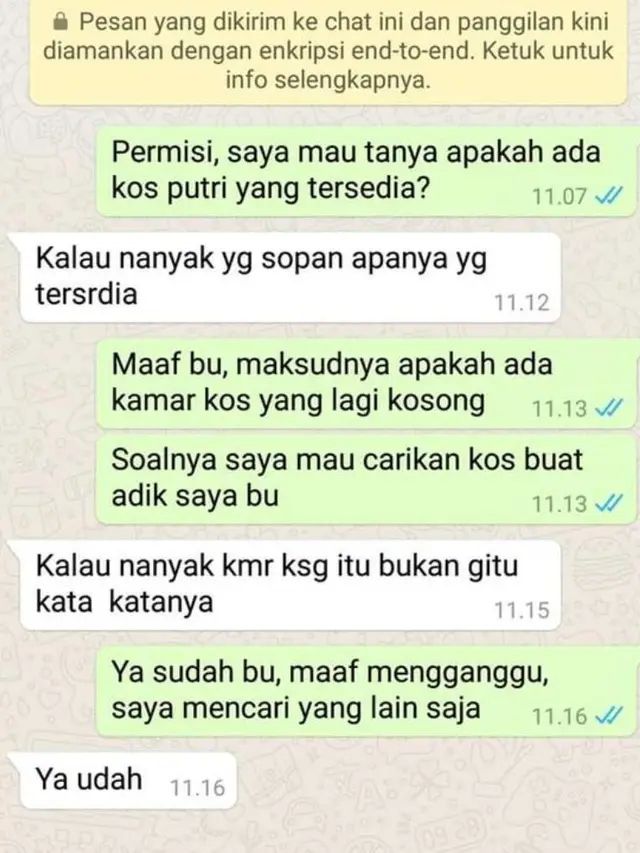 8 Chat Lucu Susahnya Nyari Kos Ini Bikin Geleng-Geleng Kepala