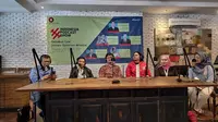 Diskusi soal omnibus law Indonesia Podcast Show 03 di Beranda Kitchen, Jakarta Selatan. (Istimewa)