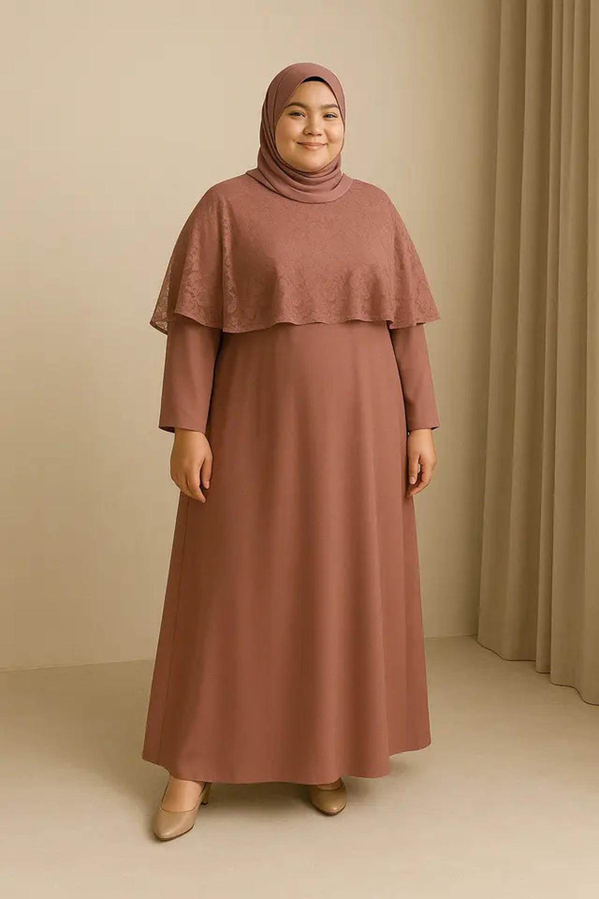 5 Model Gamis Simple tapi Mewah untuk Orang Gemuk, Cocok untuk Acara Formal dan Santai di 2025