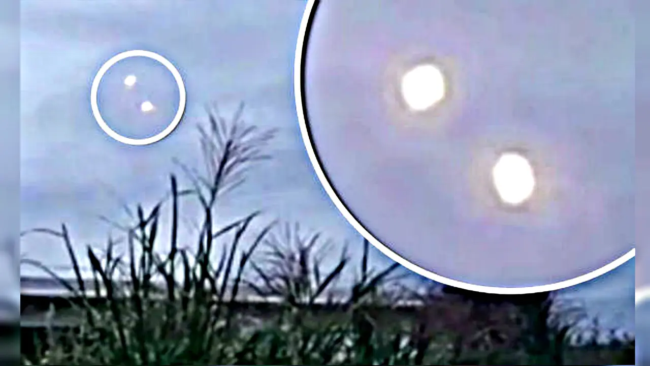 Dua Cahaya Menyatu Kemudian Memudar, UFO?