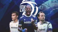 Liga 1 - Rachmat Irianto, David da Silva, Marc Klok (Bola.com/Adreanus Titus)