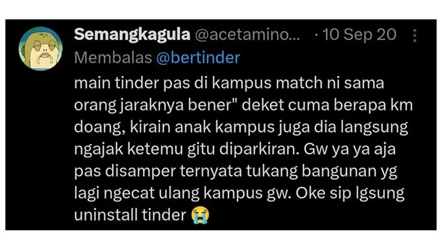 6 Cerita Netizen Kenalan di Aplikasi Dating Ini Bikin Tepuk Jidat