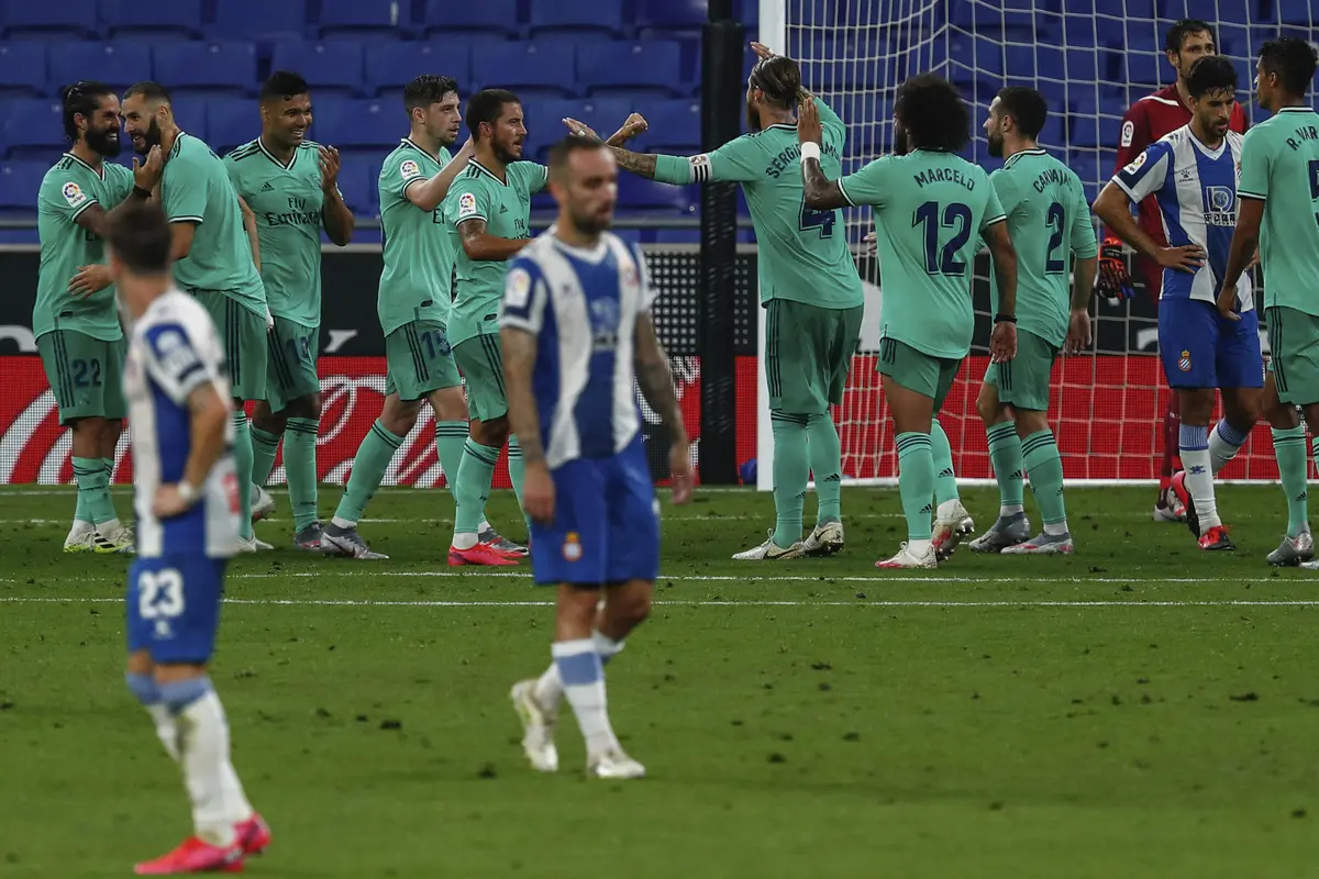 FOTO: Kalahkan Espanyol, Real Madrid Puncaki Klasemen La Liga