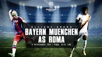 Prediksi Bayern Muenchen vs AS Roma (Liputan6.com/Yoshiro)