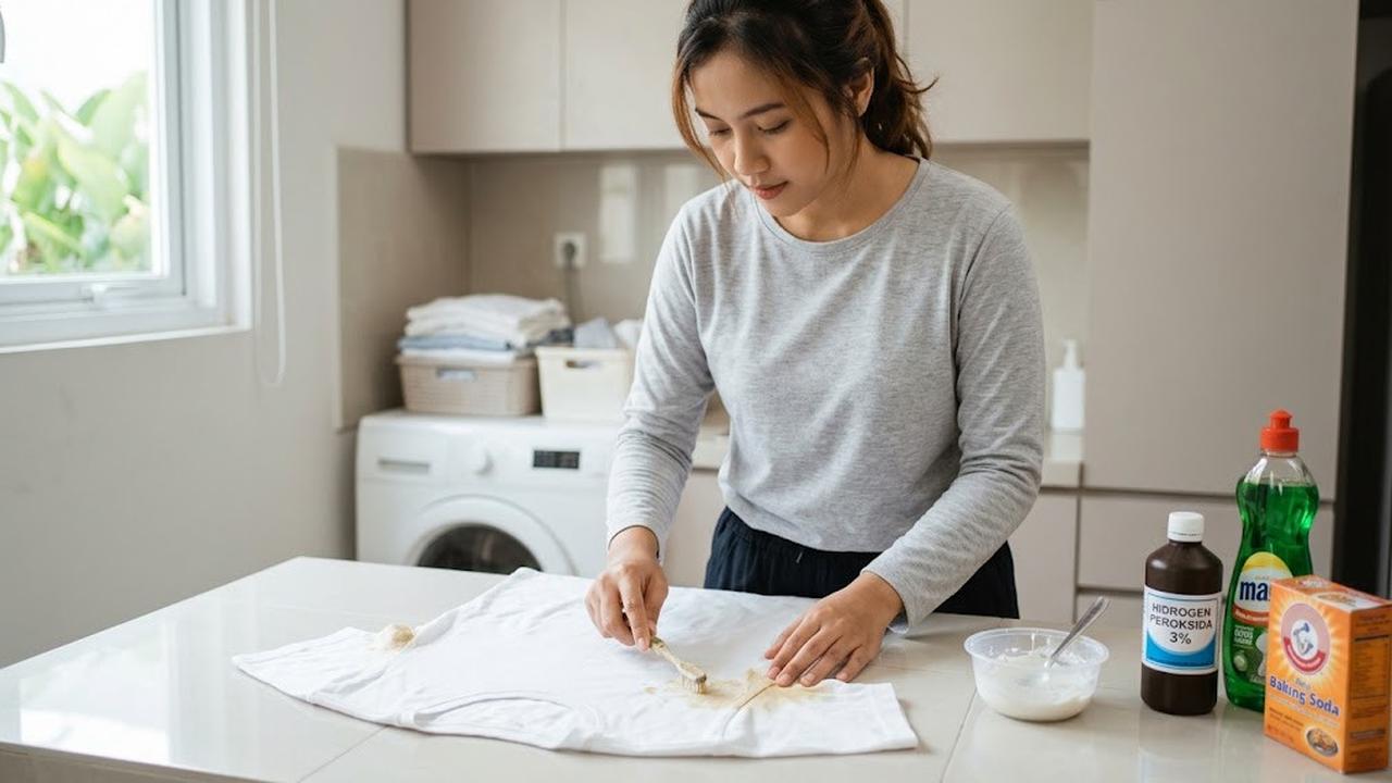 Cara Menghilangkan Noda Deodorant di Baju