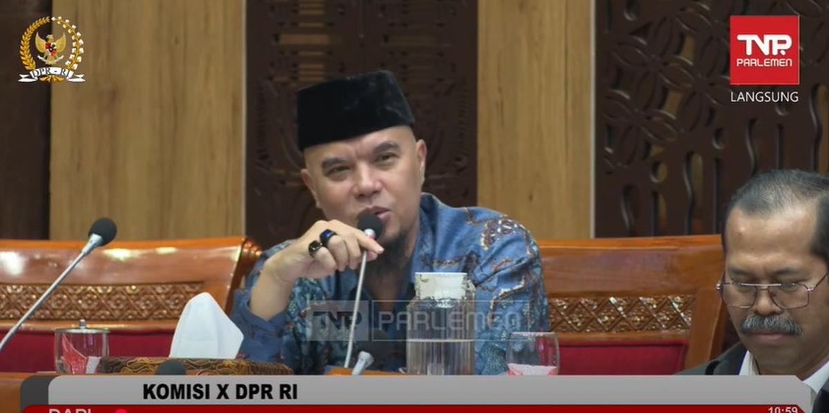 Momen Melly Goeslaw dan Ahmad Dhani Nyanyi Saat Rapat Komisi X DPR RI, Tuai Sorotan