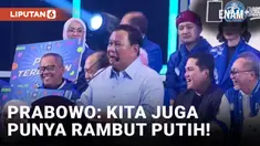 Prabowo Singgung Sosok Berambut Putih di HUT ke-25 PAN