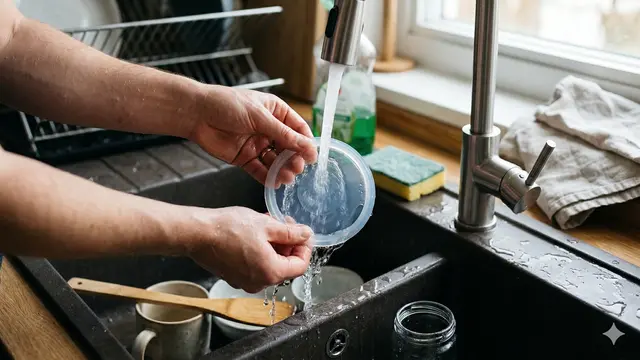 Cara Membersihkan Karet Tutup Toples (Foto: Gemini AI)