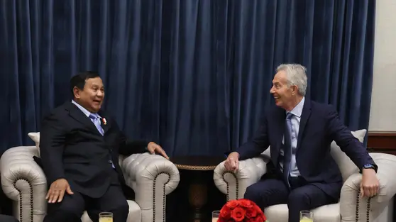 Tony Blair Bertemu Prabowo, Bahas Transformasi Digital